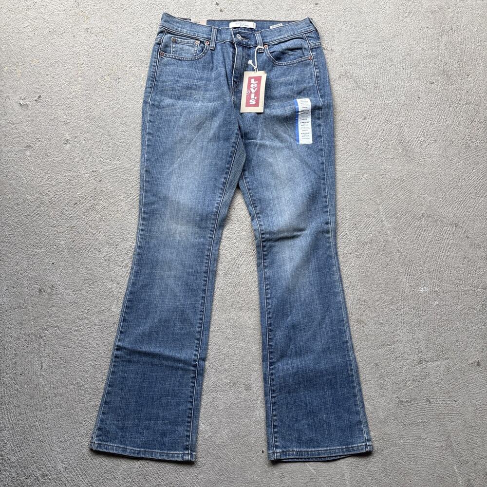 Levi's 515 Jeans Womens 6 M Stretch Mid Rise Boot Cut Medium Wash Y2k NWT New
